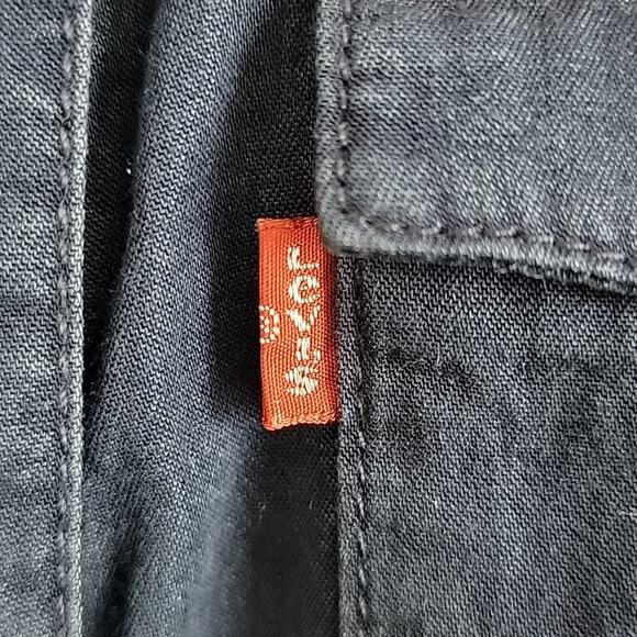 Levi's Girl's Long-Sleeve Button-Up Blue Chambray Shirt Dress 12 - Picture 4 of 14